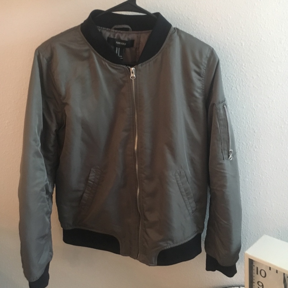 army green bomber jacket